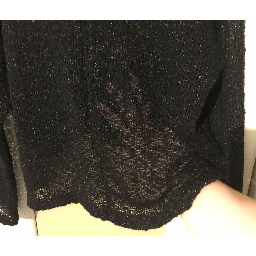 Urban Outfitters Sparkle & Fade Shimmer Knit 3/4 Sleeve Crop Top - Picture 6 of 8